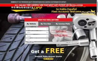 New Century Tire website