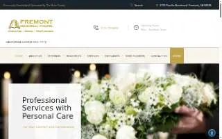 Fremont Memorial Chapel website