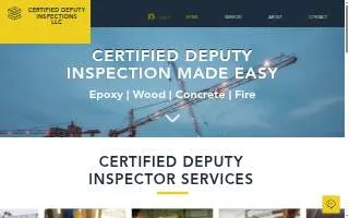 Certified Deputy Inspections LLC website
