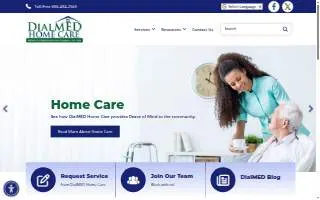 DialMED Home Care website