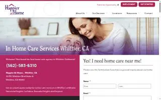 Happier at Home-Whittier website