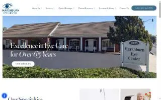 Marshburn Eye Center website