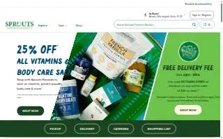 Sprouts Farmers Market Catering Dept. website