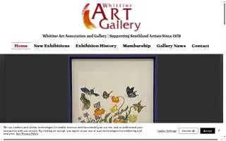 Whittier Art Gallery website