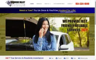Diamond Valley Towing Temecula website
