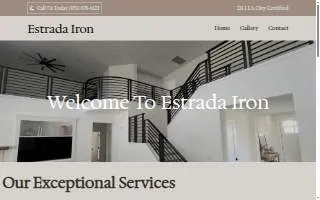 Estrada Iron website