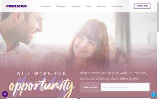 PrideStaff website