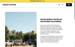 Rezzo Coffee website