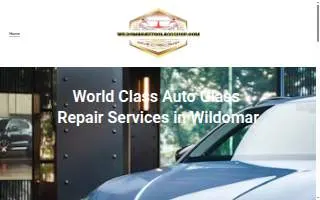 Wildomar Auto Glass Shop website