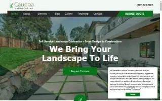 Canepa Landscaping website