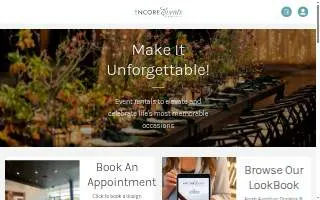 Encore Events Rentals of Windsor website
