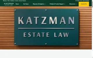 Katzman Estate Law website