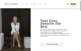 Lyons Optometry website