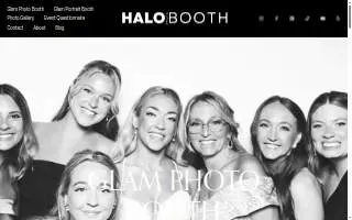 Halo Photo Booth Rental of Woodland website