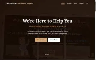 Woodland Computer Repair website