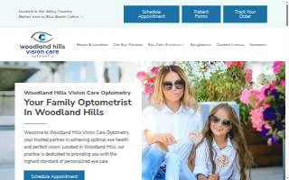 Woodland Hills Vision Care Optometry website