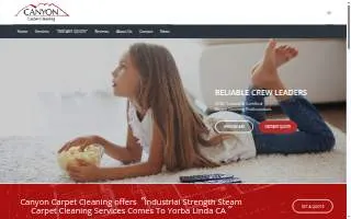Canyon Carpet Cleaning website