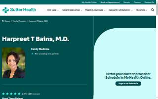 Harpreet T Bains, M.D.