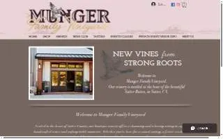 Munger Family Vineyard website
