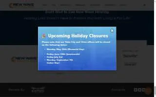 New Wave Hearing website