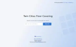 Twin Cities Floor Covering website