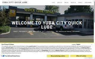 Yuba City Quick Lube website