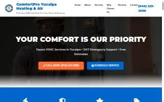 Comfort Pro Yucaipa HVAC & Air website