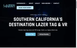Lazer Legacy website