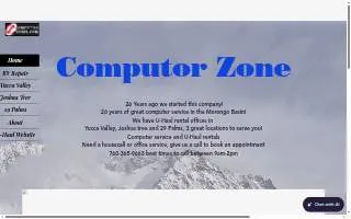 Computor Zone of Yucca Valley website