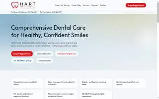 Hart Family Dental of Yucca Valley website