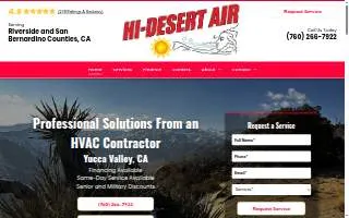 Hi-Desert Air Inc website