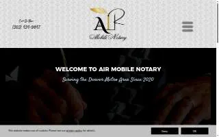 Air Mobile Notary of Arvada website