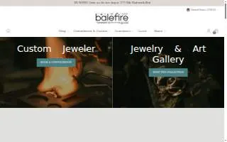 Balefire Goods website