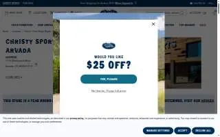 Christy Sports Arvada website