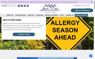 Colorado Allergy & Asthma Centers - Denver Highlands website