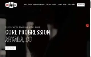 Core Progression Elite Personal Training of Arvada website