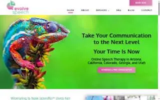 Evolve Speech website