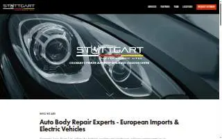 Stuttgart Auto Body Ltd. of Arvada website