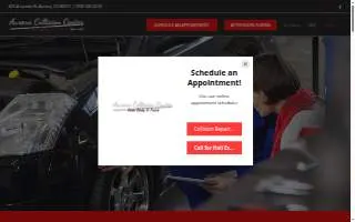 Aurora Collision Center website