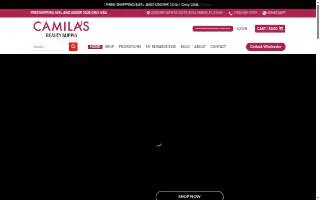 Camila's Beauty salon website