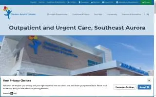 Children's Colorado Outpatient Care, Southeast Aurora website
