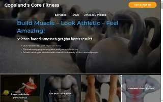 Copeland's Core Fitness website