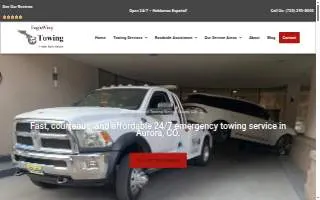 Eagle Wing Towing Services website