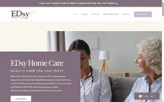 Edsy Home Care website