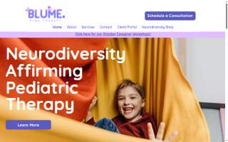 Blume Kids Therapy website