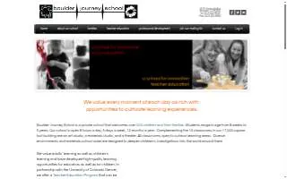 Boulder Journey School website