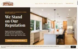 Boulder Valley Hardwood Flooring website