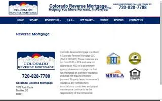 Colorado Reverse Mortgage website