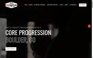 Core Progression Elite Personal Training of Boulder website
