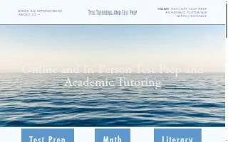 Tyse Tutoring and Test Prep website